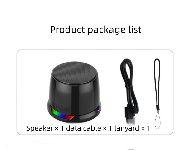 Mini enceinte Bluetooth portable magnétique d'extérieur étanche avec caisson de basses sans fil_voghion.com