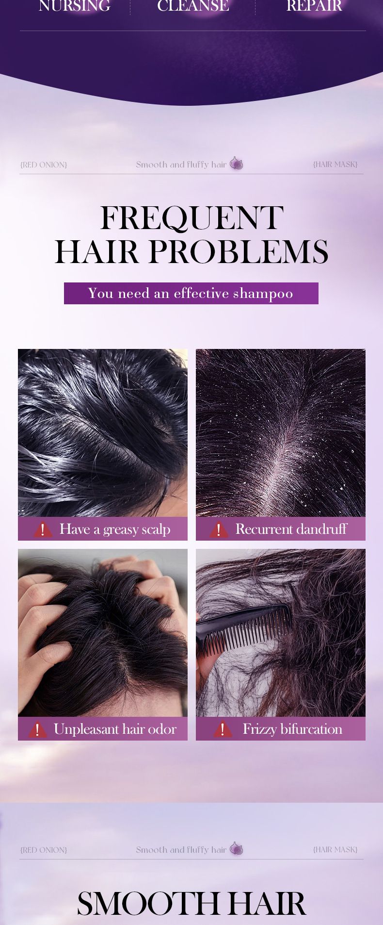 Shampoo antiforfora nutriente e soffice all'olio di semi di cipolla 500 ml_voghion.com