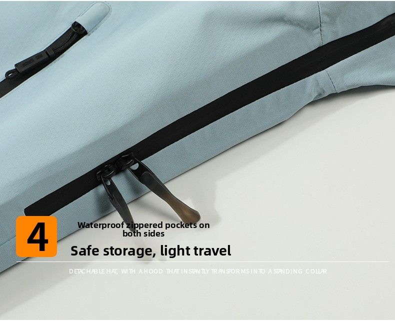 Nuova giacca staccabile 3 in 1 rigida antivento impermeabile da donna di livello 1, per viaggi all'aperto e escursionismo_voghion.com