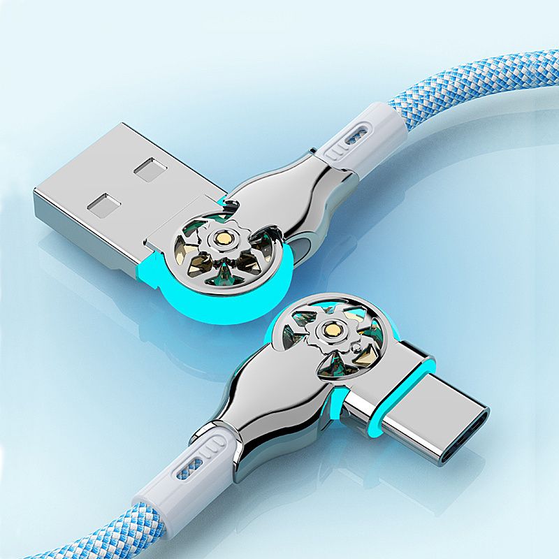 Fast Charging USB A-to-C Type Cable Matte Data Synchronization Compatible With IPhone 15/16, Xiaomi POCO And Samsung_voghion.com