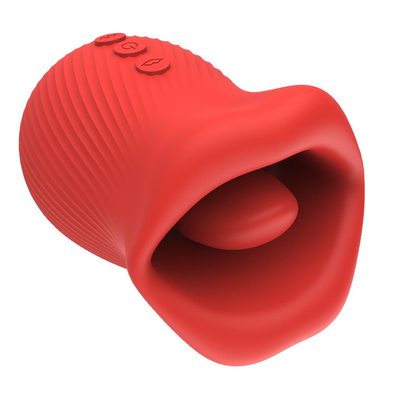 Giocattoli per adulti per donne, giocattolo sessuale a forma di bocca, con lingua leccabile, vibratore clitorideo, stimolatore anale per succhiare i capezzoli_voghion.com
