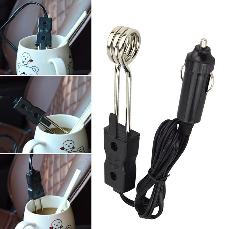 12/24V Portable Universal Safe Warmer Fashion Car Immersion Auto Electric Tea Coffee Water Heater_voghion.com