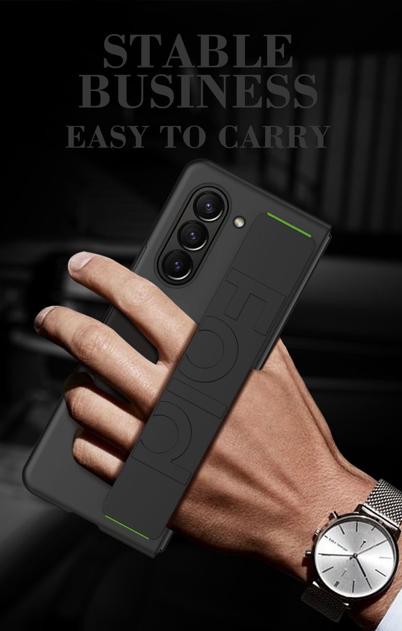 Csuklópántos telefontok Samsung Galaxy Z Fold 6 5 4 3 Fold6 Fold5 Fold4 Fold3 5G-hez, kemény héjú műanyag zsanérvédelemmel_voghion.com
