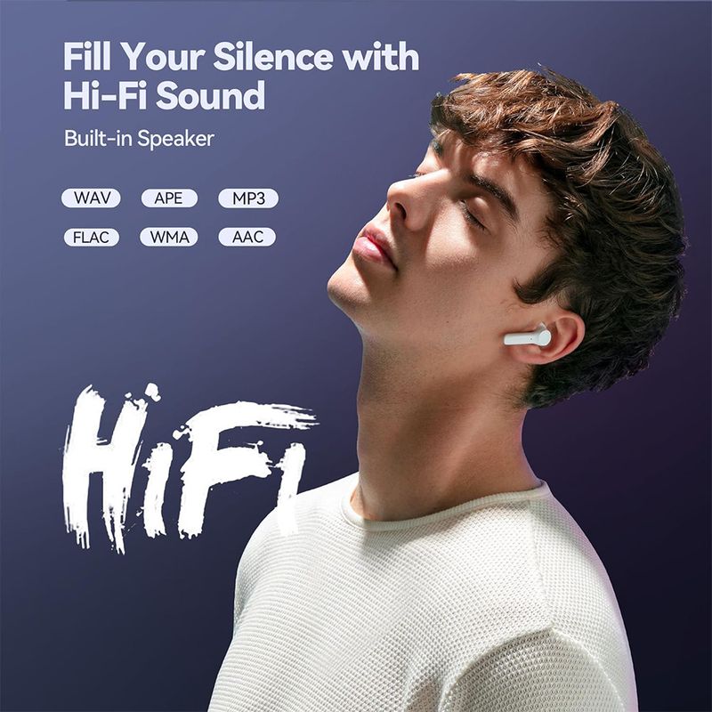MP3 player de 1,8 polegadas Bluetooth 5.4 Walkman portátil compatível com gravação de e-books Rádio FM Player de música Cartão TF expansível_voghion.com