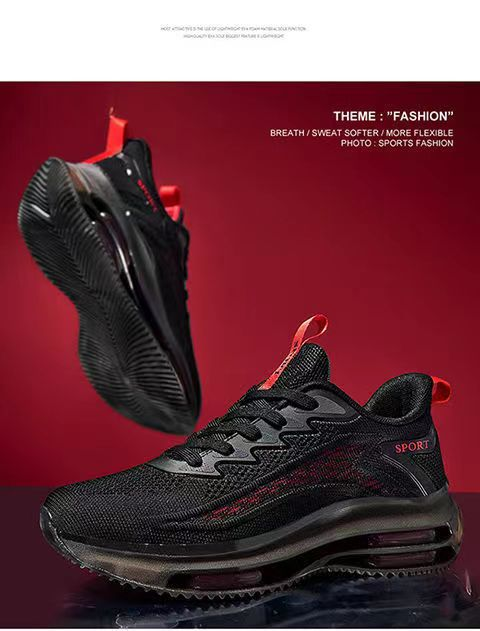 Sapatos masculinos novos, com amortecimento de ar na palma da mão, tênis de corrida modernos, antiderrapantes e com absorção de impacto, calçados esportivos casuais para o verão_voghion.com