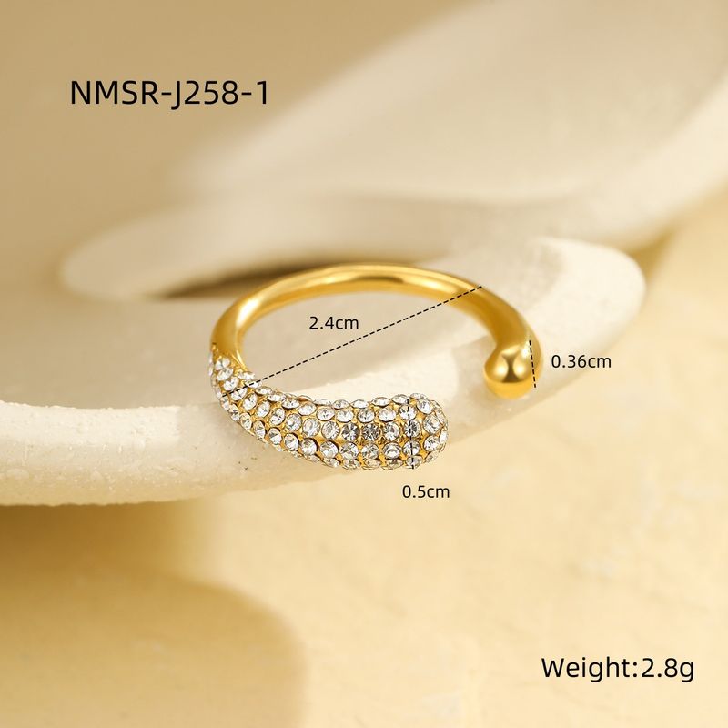 Anelli Hit Multi Ring Anello impilabile Metallico INS Stile Moda Acciaio inossidabile Placcato Oro 18K Anello di personalità_voghion.com