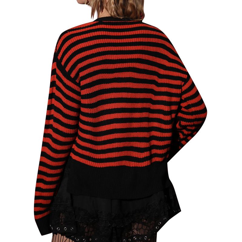 Damen Slim-Fit Revers Einwort-Schulterpullover Sexy Off-the-Shoulder Strickpullover Einfarbiger Strickpullover mit Boden_voghion.com