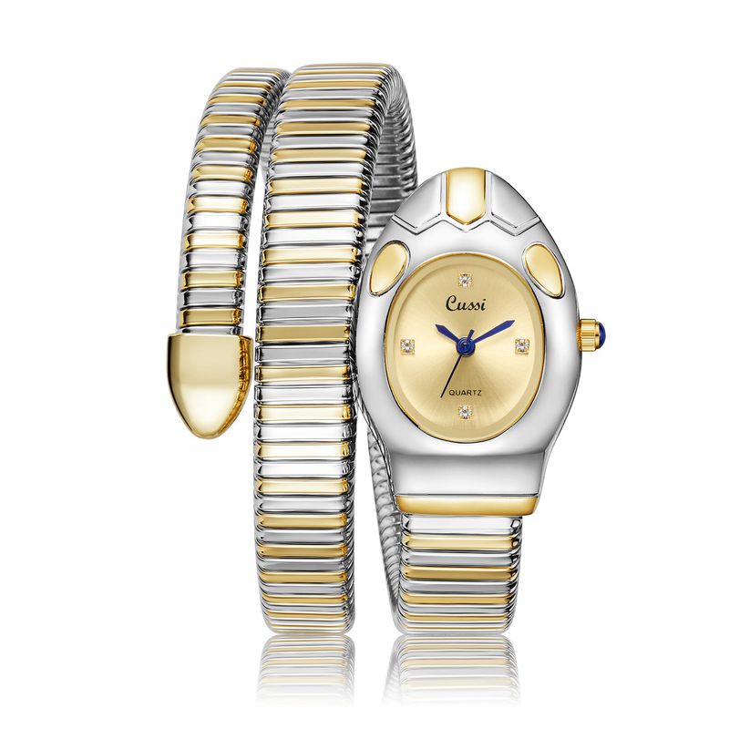 Montre à quartz créative en forme de serpent pour femme, bracelet tendance, personnalité, tête de serpent, tendance_voghion.com