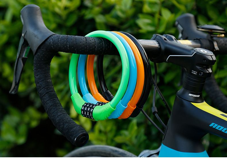 Mountain bike elettrica a quattro cifre, motocicletta, lucchetto circolare con password comoda, attrezzatura per equitazione_voghion.com