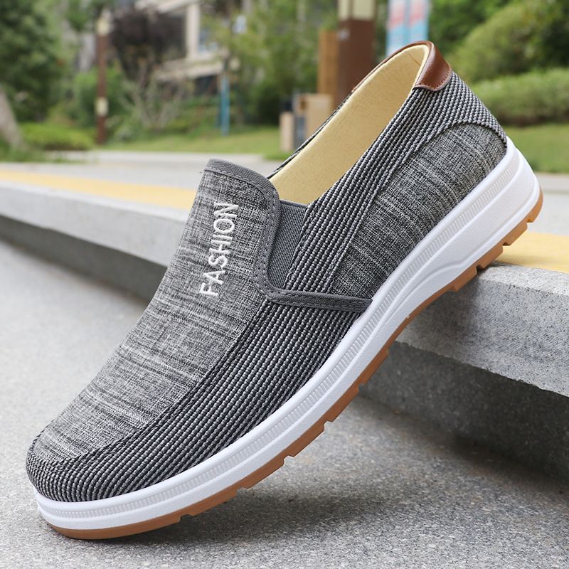 Summer Canvas Men's Comfortable And Breathable Old Beijing Cloth Work Shoes_voghion.com