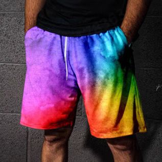 Pantaloncini sportivi casual da spiaggia con elastico in vita, stampati in 3D, di qualità imbattibile, 2025 da uomo_voghion.com