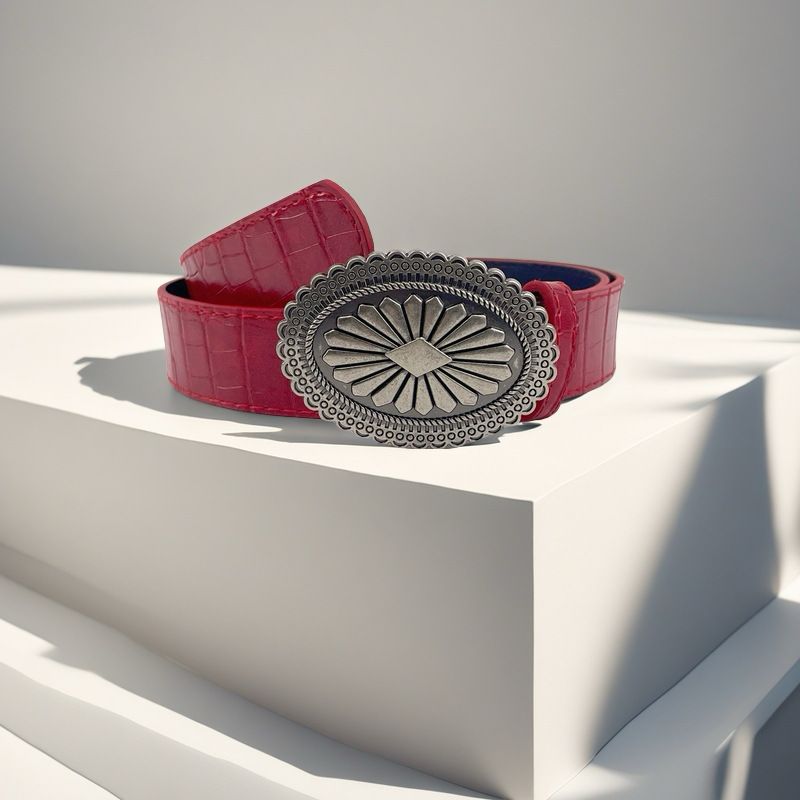 Cintura decorativa con sottocultura e personalità in stile denim coordinato da donna_voghion.com