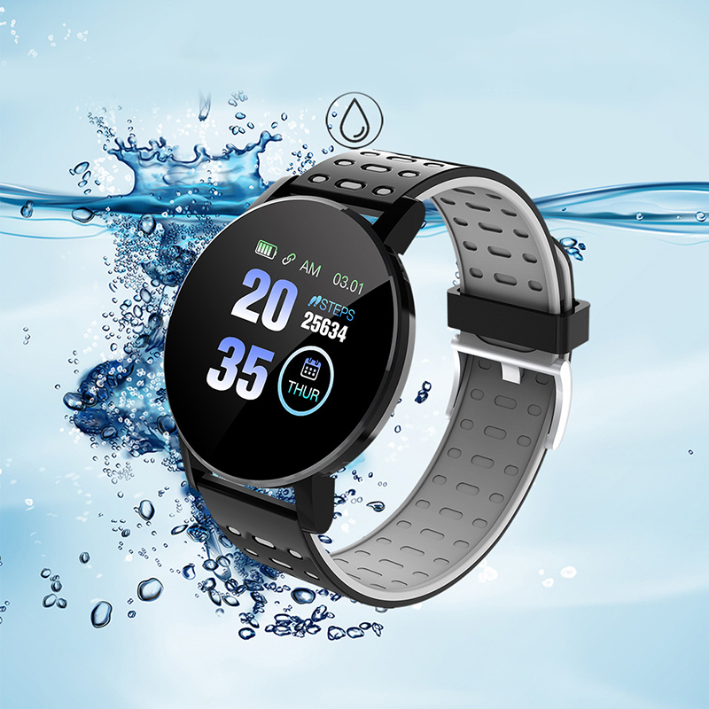 Barns Sport Smart Watch Led Digital Klocka Vattentät Smartwatch Rate Monitor Fitness Tracker Klocka Pojke Och Tjej_voghion.com