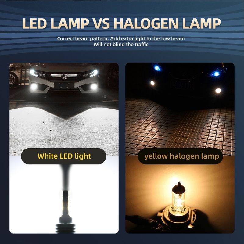 LED Headlight High Low Beam 9005 H11 H8 H9 Fog Light Bulbs Auto Car Headlamp Replacement For Honda Civic 2016 2017-2019_voghion.com