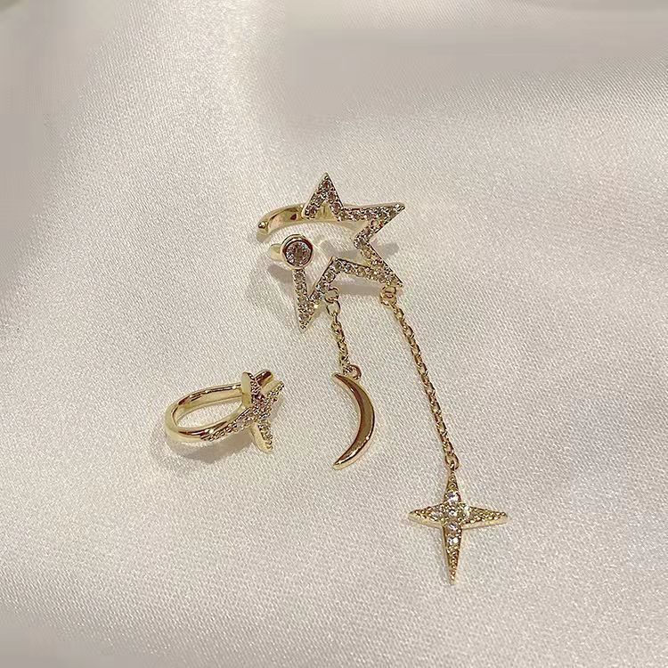 Women's Earrings clip for women without pierced ears, high-end niche, simple and cool style, internet celebrity hot style earrings_voghion.com