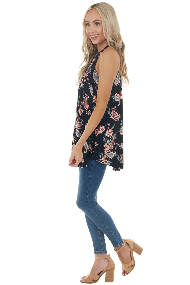 Bedrucktes lockeres Trägertop für Damen_voghion.com
