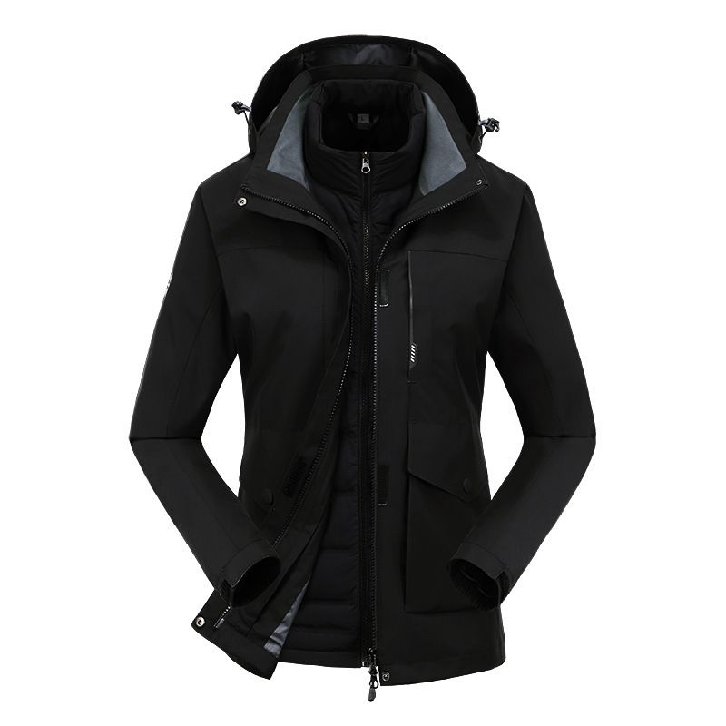 Piumino staccabile 3 in 1 con fodera interna, marchio alla moda per l'outdoor, impermeabile e antivento, cappotto autunnale e invernale, YK_voghion.com