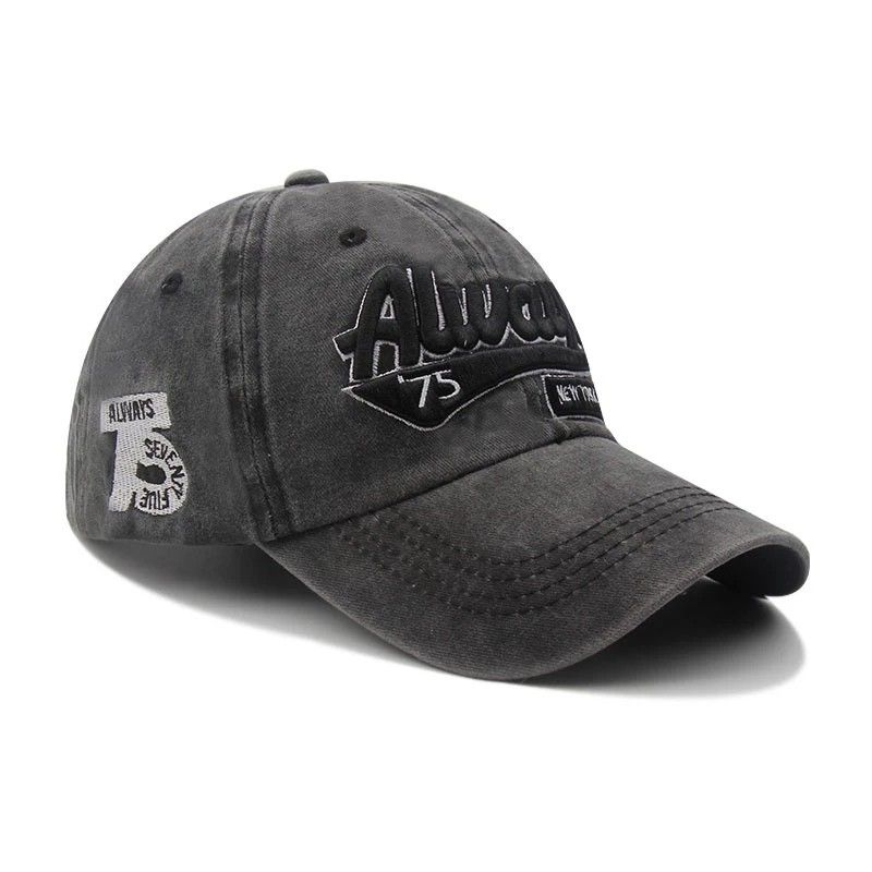 Embroidery Baseball Cap Cowboy Washed Cloth Adult Uisex Casual Witer-baseball-cap Dad Hat Achor Outdoor_voghion.com