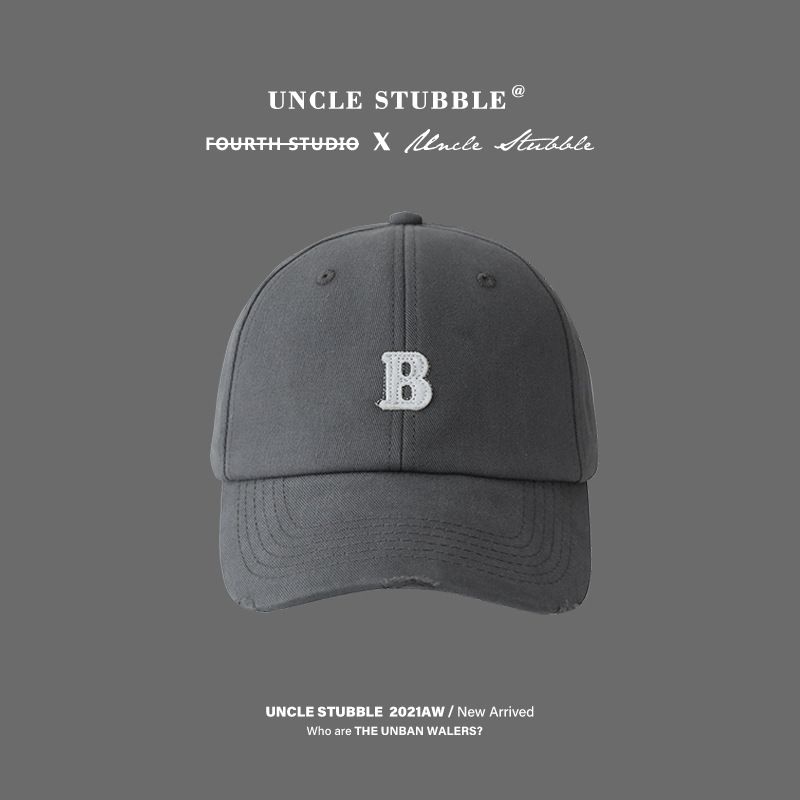 New Hat With Multiple Styles, Gray Soft Top Baseball Cap, Duckbill Men, Korean Version, Versatile Knitted Cap For Women_voghion.com