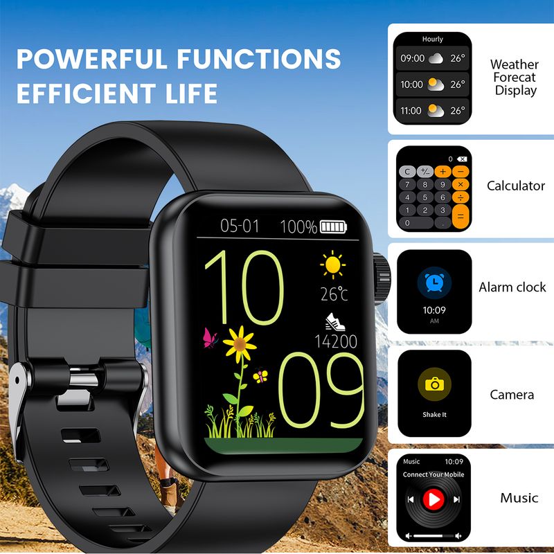 2025 New Smart Women Men 3D Dynamic Dial Bluetooth Call 1.85"HD Screen Smartwatch For Android IOS Waterproof Fiess Watch_voghion.com