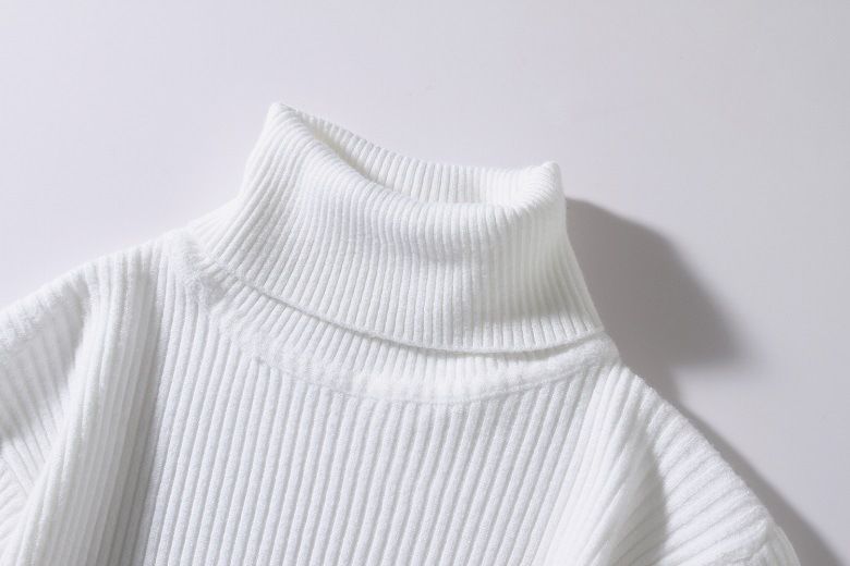 Men's Clothing Sweater Men's Turtleneck Autumn And Winter New Style Youth Sweater Loose Simple Solid Color Bottom Striped Sweater Men_voghion.com