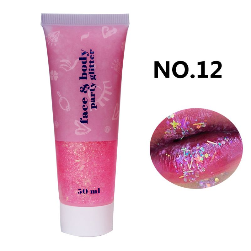 Gel Paste Mermaid Scale Body Glitter Stage Ombretto Brillante Colorato Iridescente Danza_voghion.com