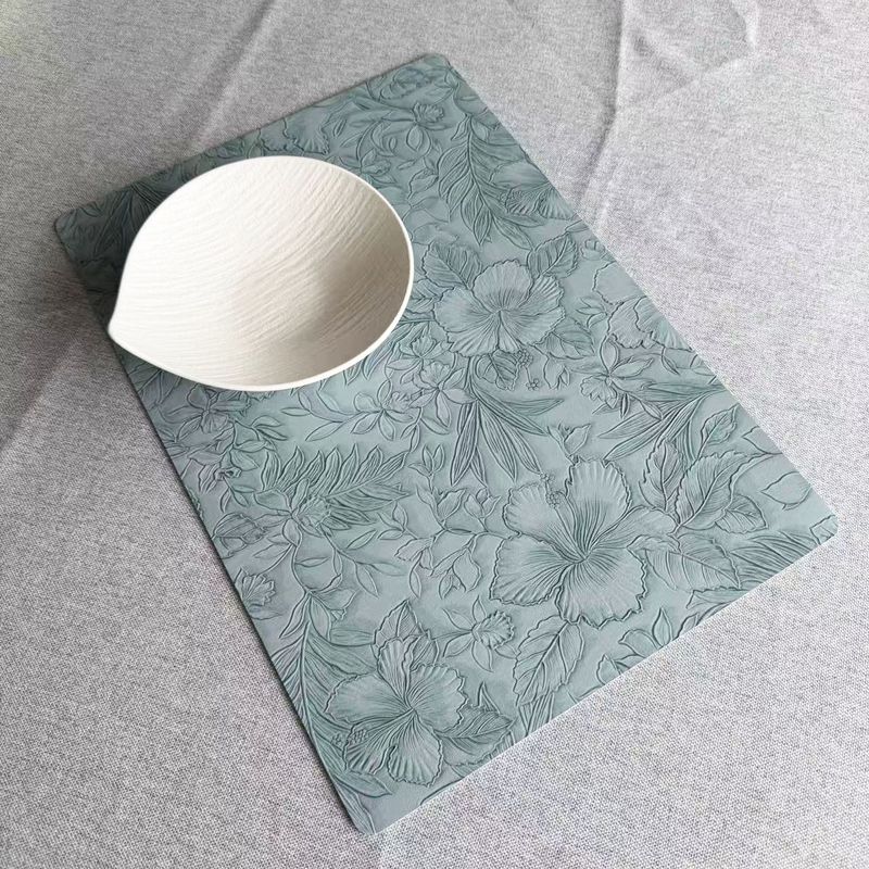 Nordic Style Leather Western Dining Double-Sided Square Hotel Home Heat Insulation Table Creative Non-Slip Bowl Mat_voghion.com