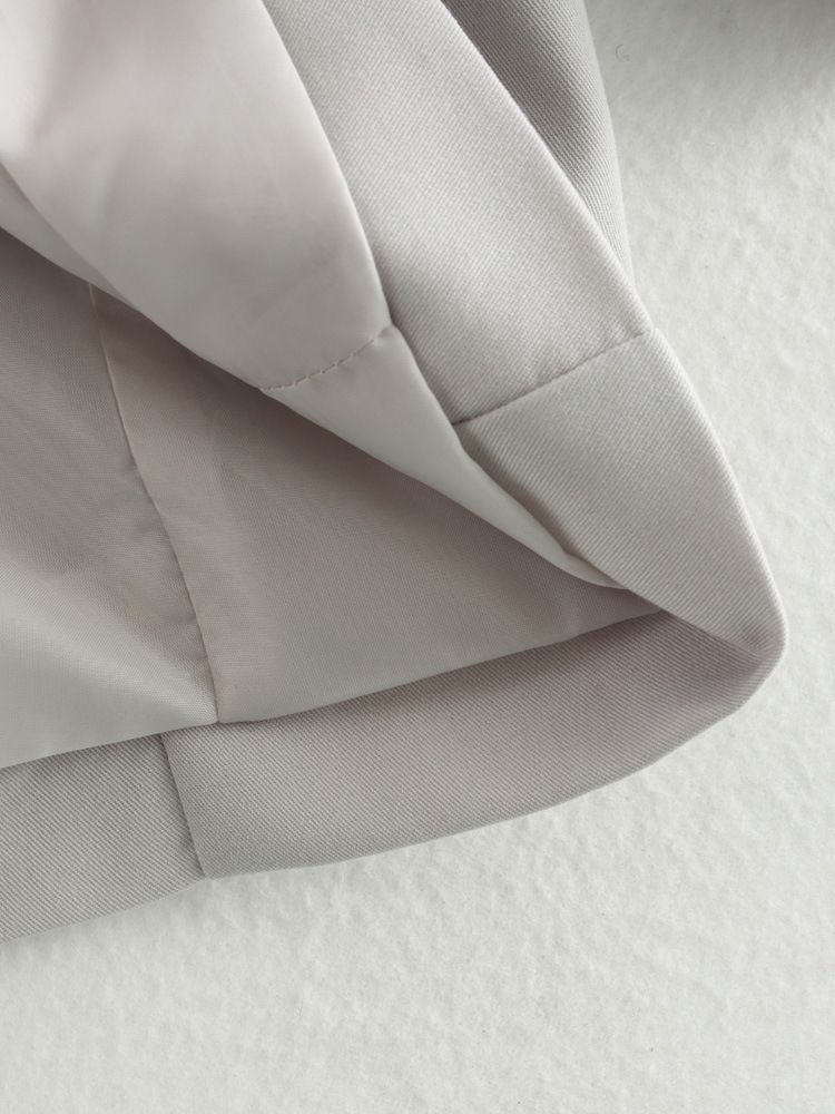 Roupas femininas estilo viajante, duas cores, bolsos decorados, abotoamento simples, cor sólida, paletó_voghion.com