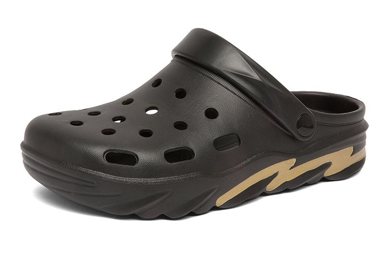 Chaussures d'été pour hommes, chaussures de plage légères et antidérapantes, pantoufles à double usage, taille L_voghion.com