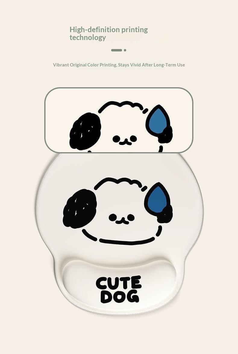 NeoGear Cute Animal Mouse Pad For Girls Memory Foam Office Desk Mat Keyboard Wrist Rest_voghion.com