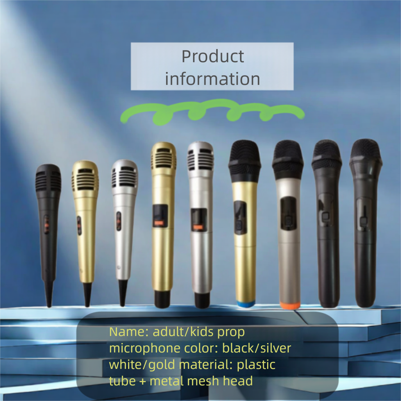 Prop Small Host Reporter Interview Model Children's Toy Eloquence Stage Handheld Simulation Microphone_voghion.com