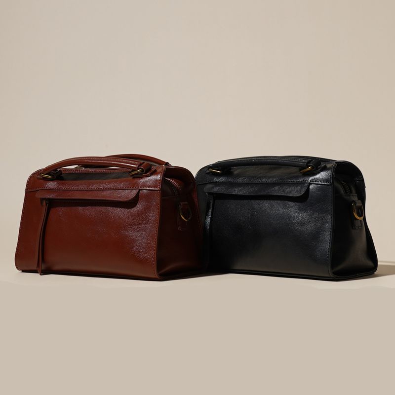 Sac à main simple en cuir à bandoulière, petit, tendance, décontracté et polyvalent, nouveauté printemps-été 2025_voghion.com