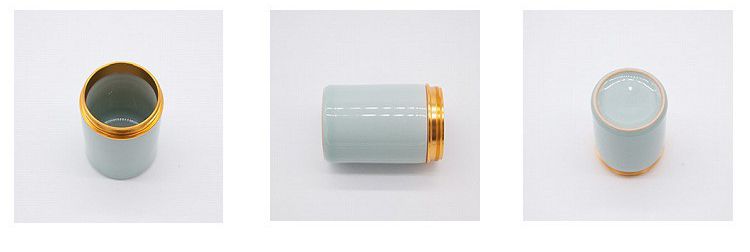 Mini Tea Tins Caddy with Airtight Lids Porcelain Can Home Kitchen Canisters for Tea Coffee Sugar Storage Loose Leaf Tea_voghion.com
