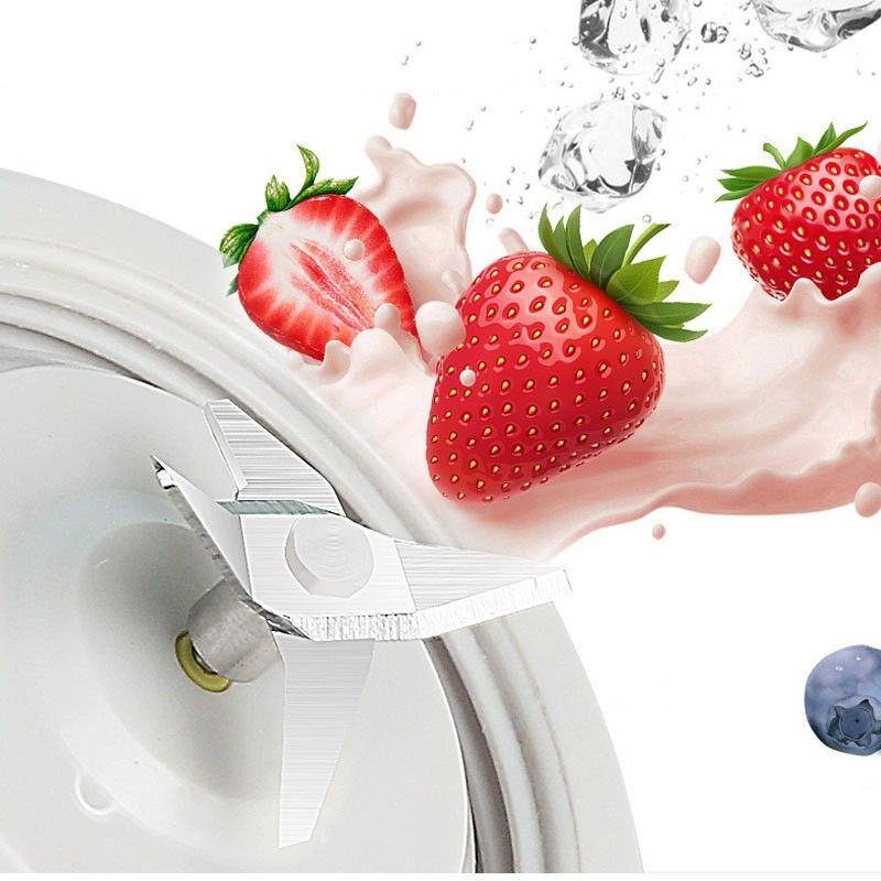 Mini draagbare elektrische sapcentrifuge blender smoothies shake beker usb persoonlijke oplaadbare mixer verse vruchtensap machine blender beker_voghion.com