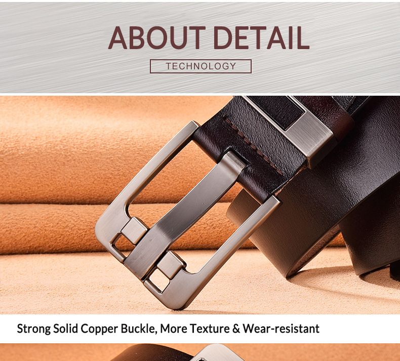 HEIßER Gürtel Männlich Mode Herren Designer Rindsleder Gürtel für Jeans Echtlederband Dornschließe Übergröße 140 150 160 170cm_voghion.com
