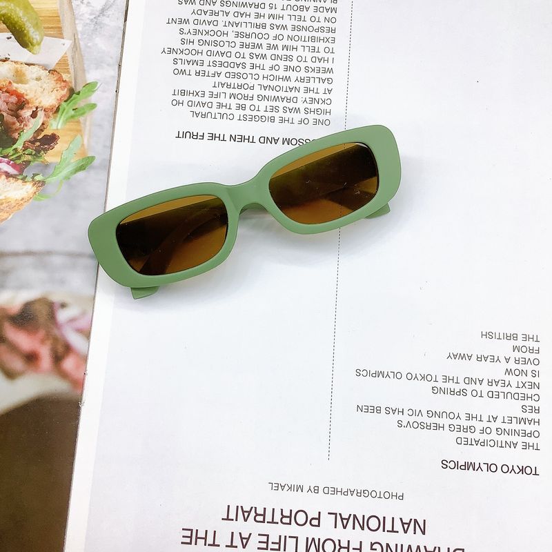 Kinder süße Vintage mattierte Rechteck UV400 Outdoor Mädchen Jungen süßer Schutz klassische Kindersonnenbrille_voghion.com