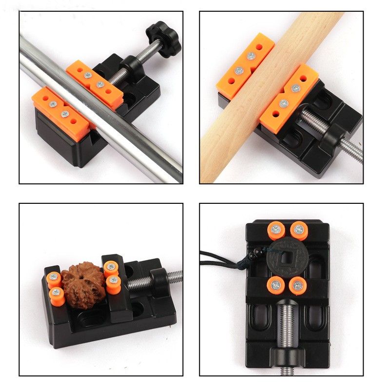 Mini Bench Clamp Universal Bench Clamp DIY Sculpture Tool Mini Drill Press Table Vise Fixing Small Parts Jewelry Watch_voghion.com