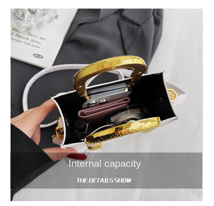 Autumn and winter new network red Korean version of stone personality ins bright face Tote hand bill shoulder crossbody bag_voghion.com