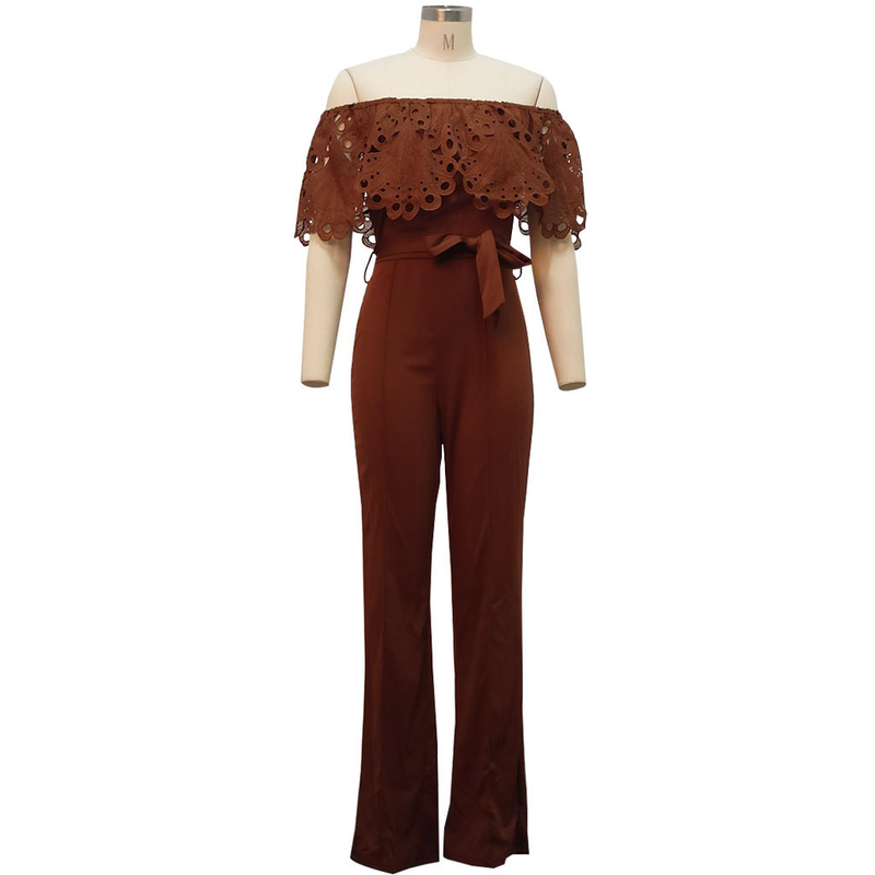 Europeisk och amerikansk sexig fashionabel enfärgad jumpsuit med tubtopp_voghion.com
