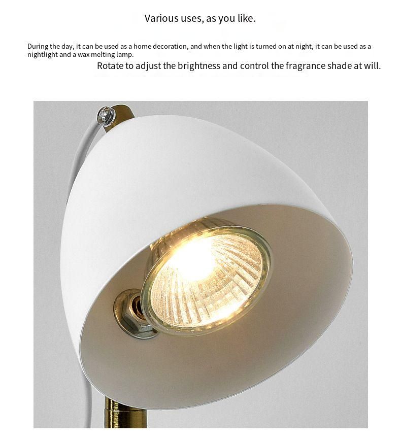 Creative Robot Resin Wax Table Timer Dimmable Bedroom Aromatherapy Bedside Hot Melt Lamp Candle Melting_voghion.com