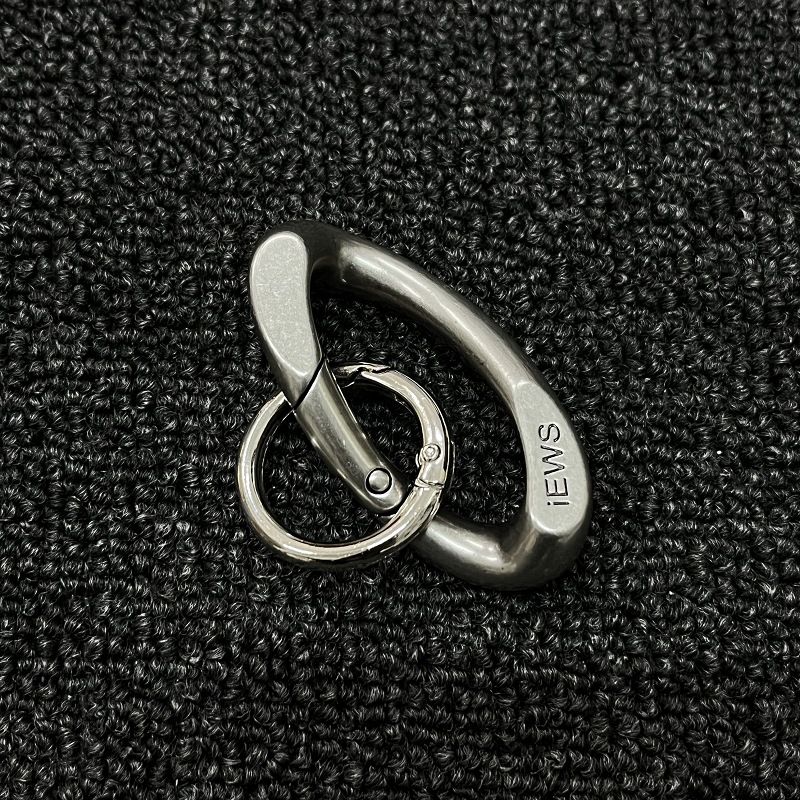 Portachiavi in metallo opaco di alta qualità con gancio a molla - Portachiavi in lega di zinco resistente in stile cubano per chiavi, zaini e accessori_voghion.com