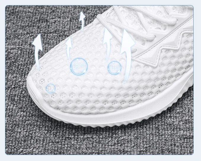 Scarpe sportive in mesh traspirante bianche della nuova primavera/estate 2024 da uomo_voghion.com