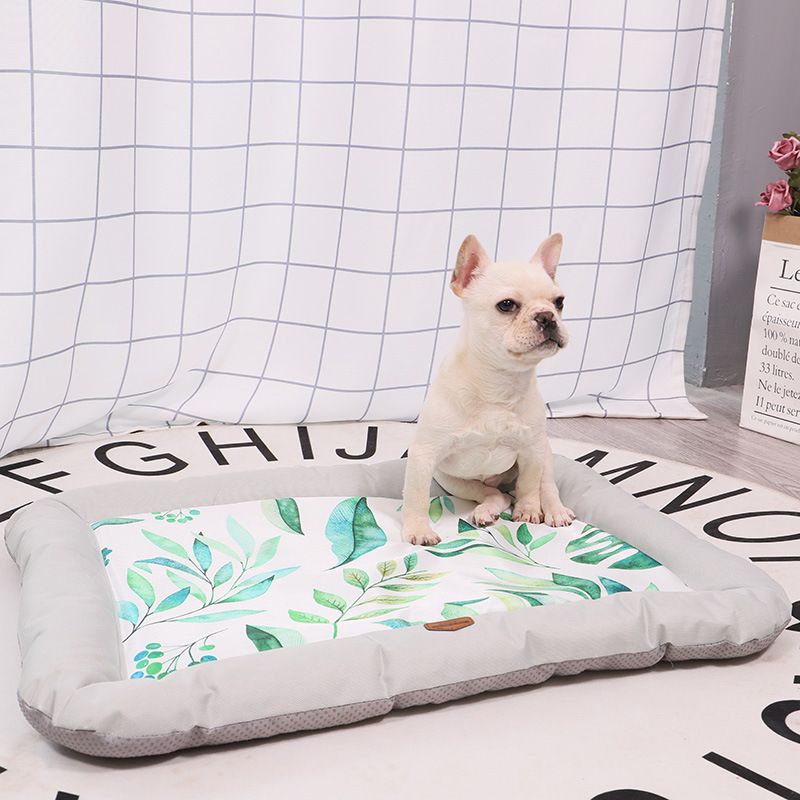 Summer Cat Silk Dog Mat Ice Pet Bed Cooling Pad_voghion.com