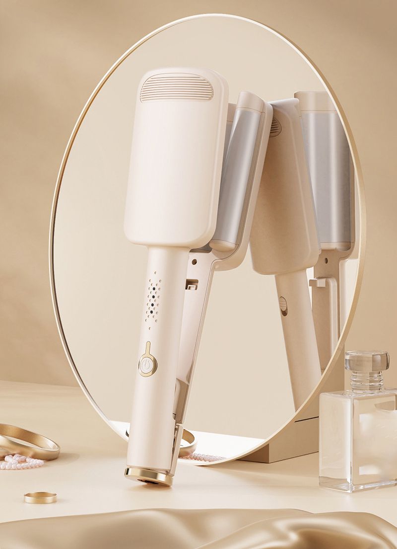 2024 Deep Wave Curling Iron 32mm - 230°C Fast Heat Up | Salon Beach Waves | EU Plug | Damage-Free Ceramic Technology_voghion.com