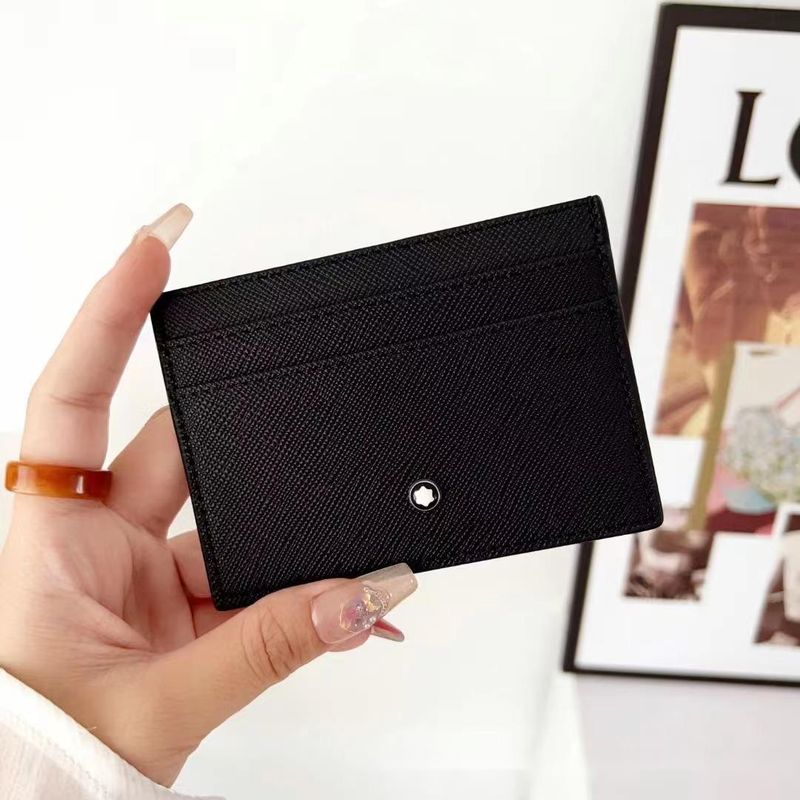Nuovo portadocumenti con clip semplice, ultrasottile, con più scomparti per carte, unisex, marchio alla moda_voghion.com