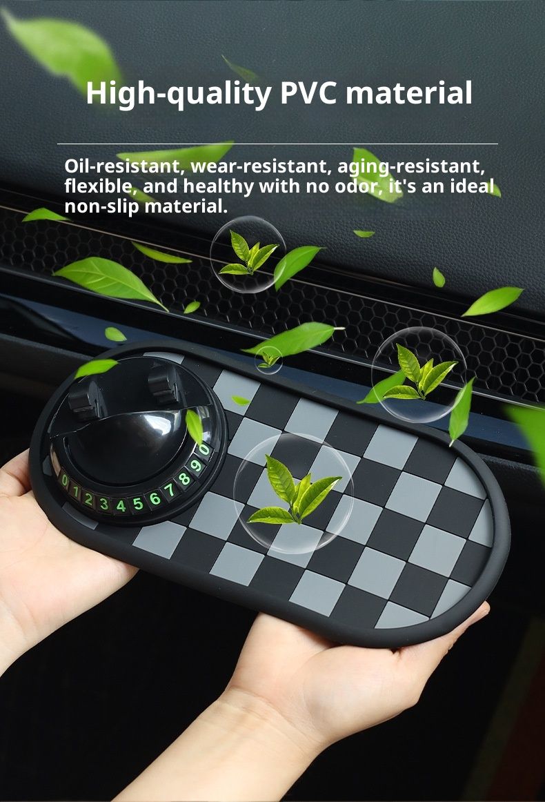 Xiaodeng Small Deng Factory Direct Car Anti-Slip Dashboard Rotatable Phone Holder Navigation Aromatherapy Ornament Storage Mat_voghion.com