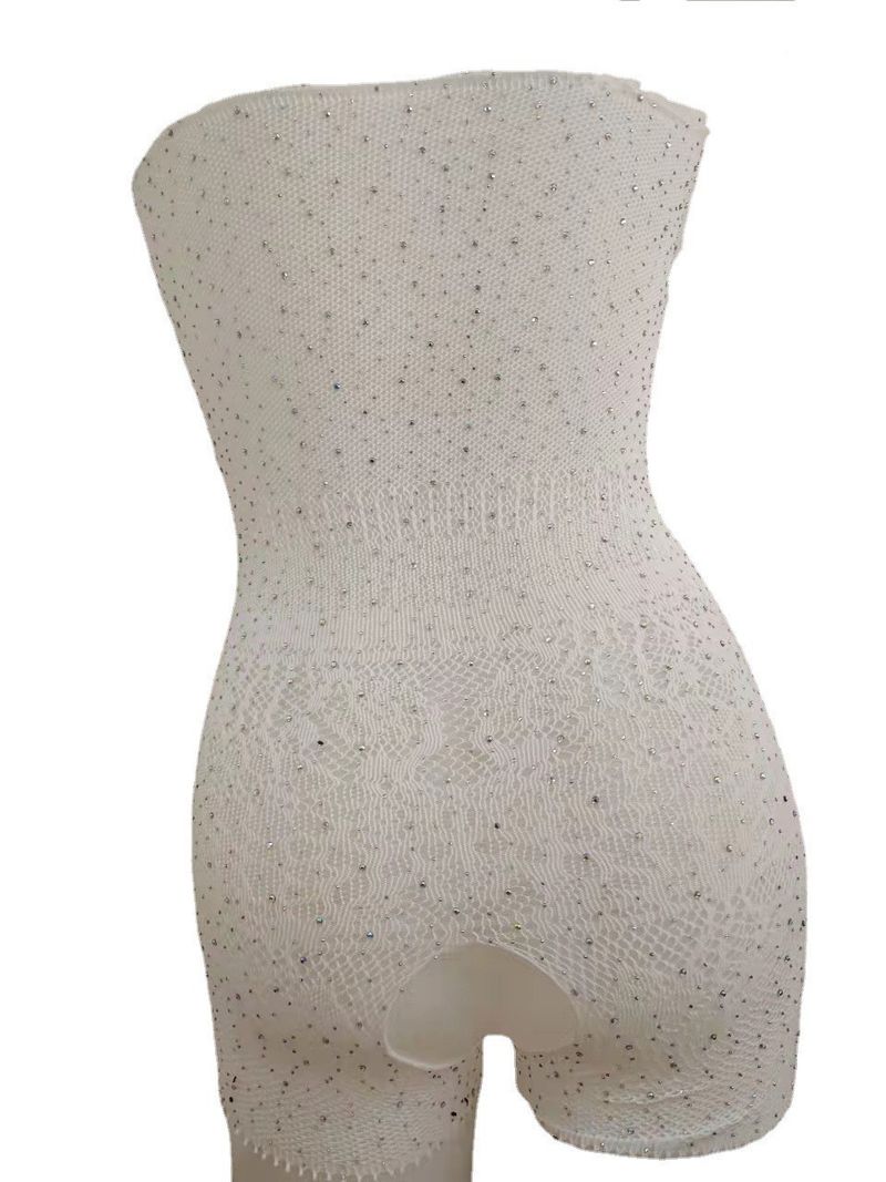 Ropa de malla de lencería erótica con purpurina y diamantes de imitación para mujer_voghion.com