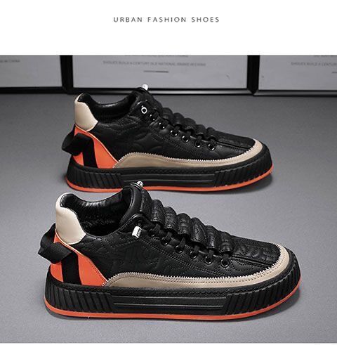 Spring New Breathable Canvas Men's Versatile White Thick-Soled Sports Casual Sneakers Trendy Shoes_voghion.com