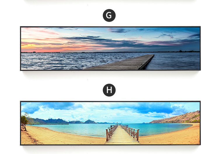 Hotel Naturalny krajobraz Nadmorski Nostalgiczny molo Nocny Nordycki Dekoracyjny Sypialnia Salon Wiszący obraz_voghion.com