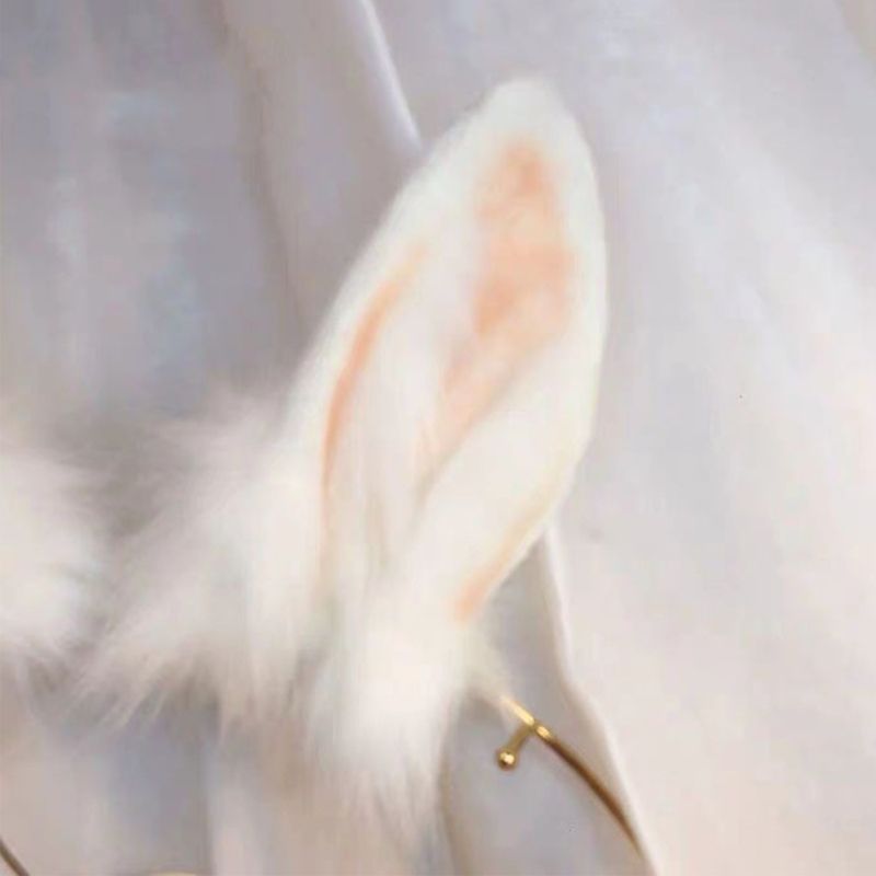 COSPLAY Ohren Tier Ohr Stirnband Kaninchen Karneval Handgemachte Pelzigen Party Kostüm Teufel Beast Großhandel_voghion.com